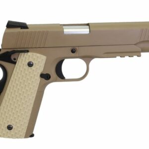 Pistolet Airsoft We 1911 Kimber Style Tan – Gaz 6mm — vue 2