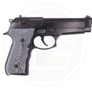 Pistolet Airsoft We M92 Eagle Semi / Full Auto Noir – Gaz 6mm — vue 2