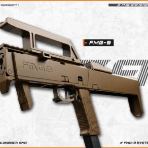 Pistolet Airsoft Poseidon Orion avec Kit FMG9 et Traceur Acetech Rainbow Tan – 6mm — vue 4