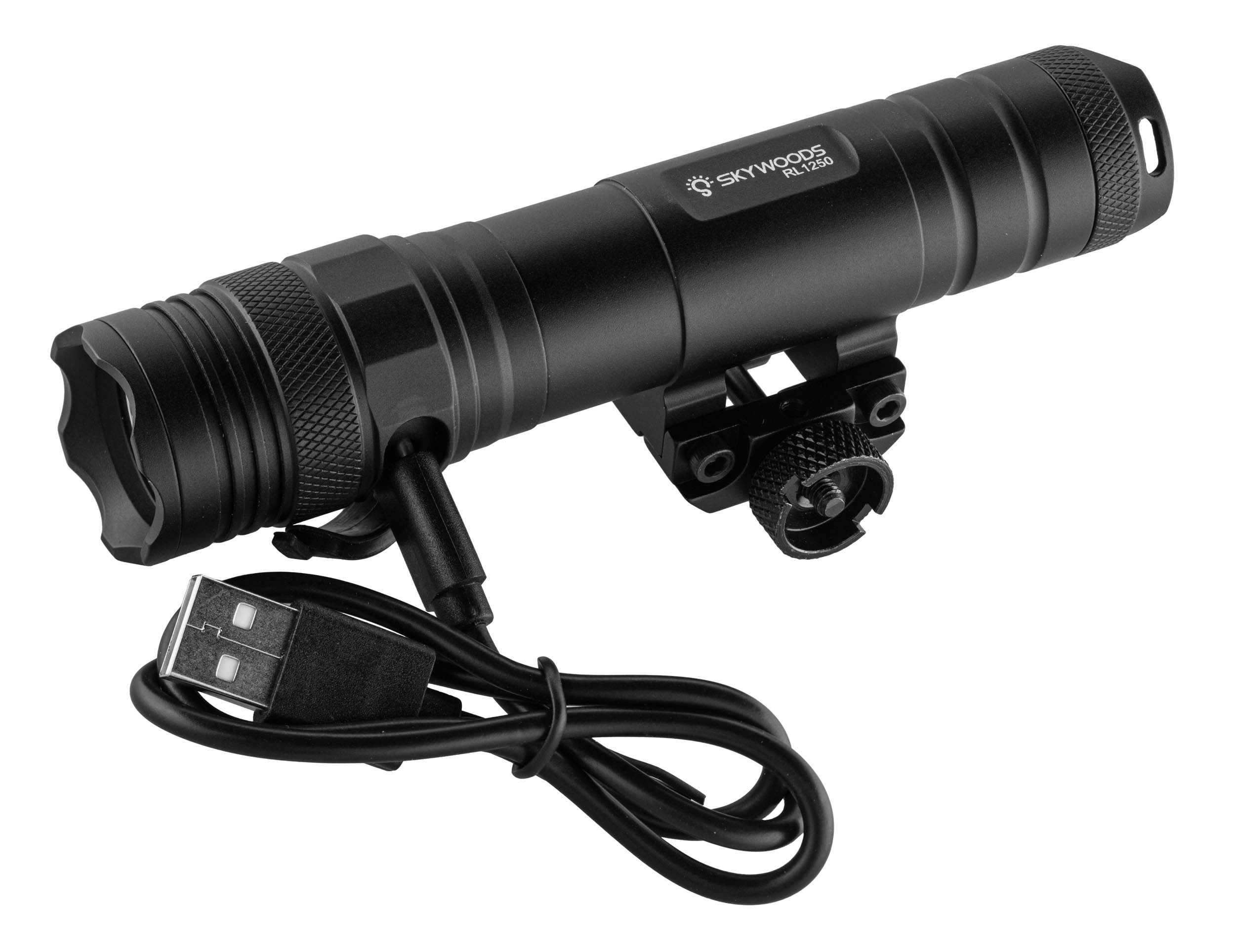 Lampe Tactique Skywoods Tactical Orghini L70192 – 1250 Lumens avec Montage Rail Picatinny et M-Lock - vue 3