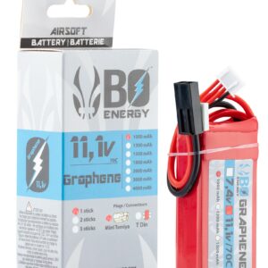 1 stick batterie Graphene 3S 11.1V 1000mAh 70C Lipo
