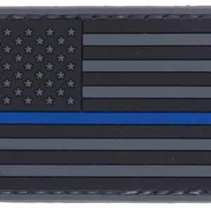 Patch PVC Drapeau USA Bleu line