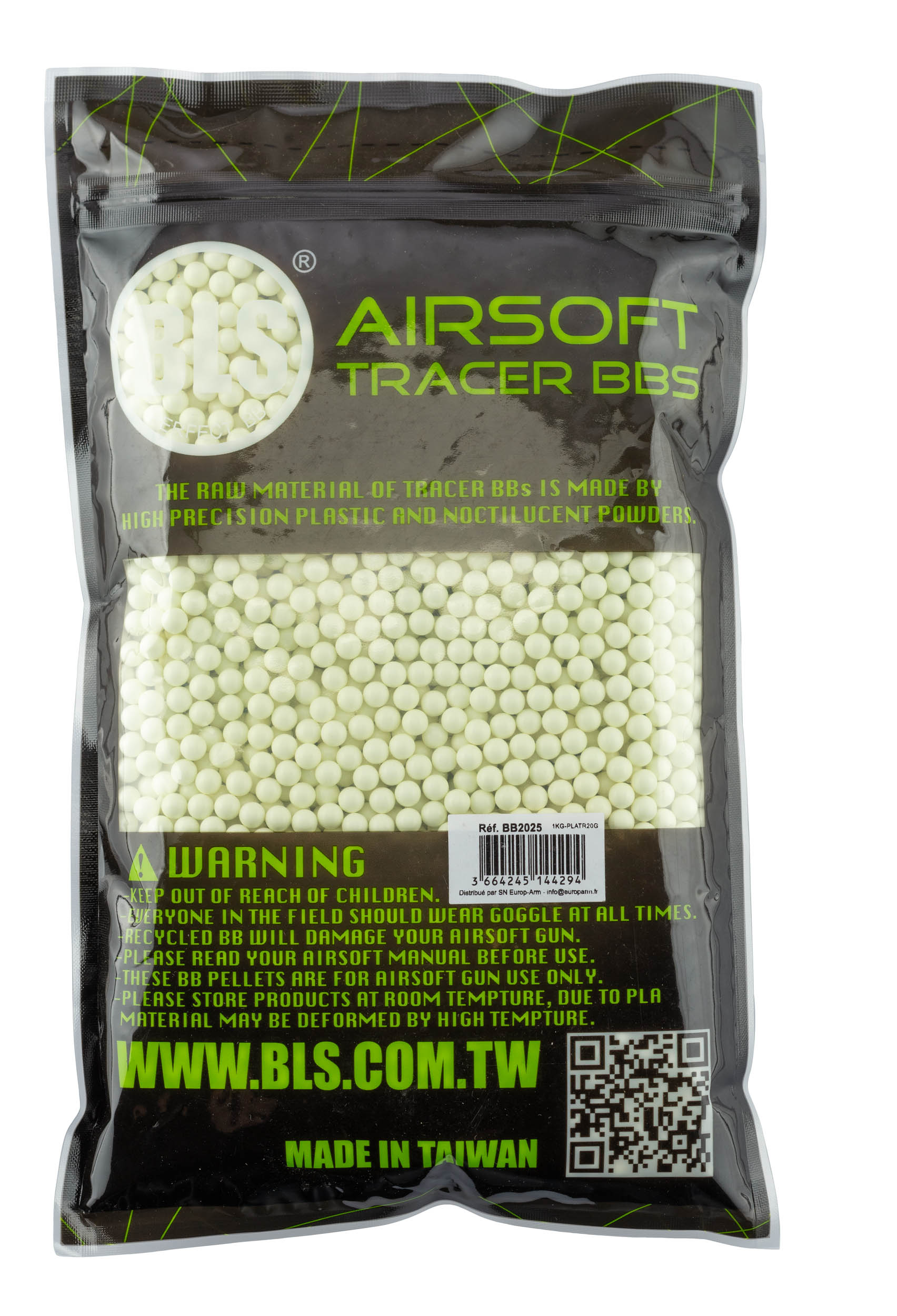 Carton de 20 sachets de 1 kg — Billes traçantes vertes biodégradables 0.20G BLS - vue 2
