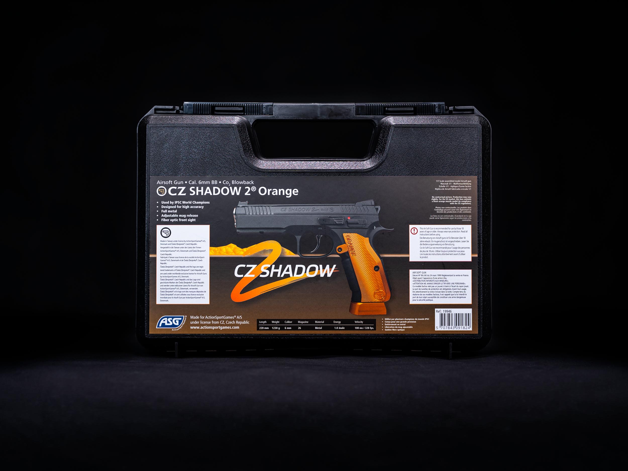 ASG Pistolet airsoft CO2 CZ Shadow 2 Orange - vue 5