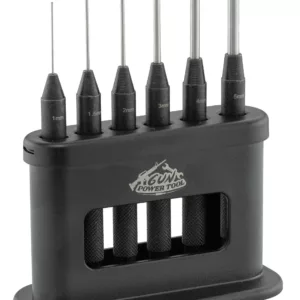 GUN POWER TOOL Set Chasse-Goupilles 6 pcs Acier HRC