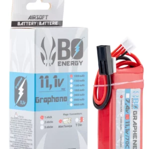 1 stick batterie Graphene 3S 11.1V 1000mAh 70C Lipo - vue 1