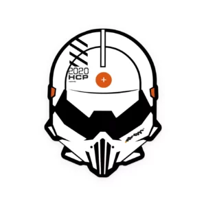 Autocollant MONK 'HCC Mask' - vue 1