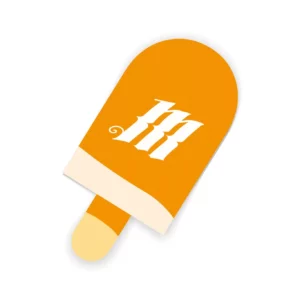 Autocollant MONK 'Orange Ice Cream' - vue 1