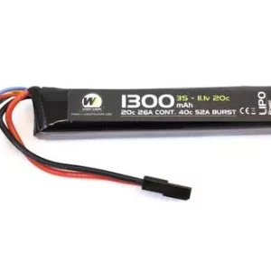 Batterie LiPo 11,1 v / 1300 mah 20c 1 stick - vue 1