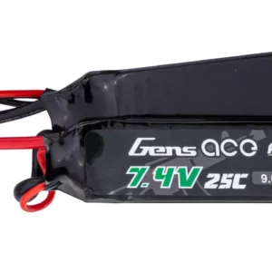 Batterie Lipo 2S 7.4V 1300mAh 25C 2 sticks Genspow - vue 1