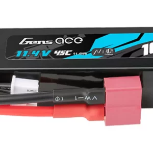 Batterie LiPo Gens Ace 1000mAh – 45C – 11.4V HV – Connecteur Deans T - vue 1