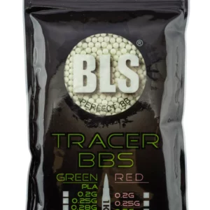 Carton de 20 sachets de 1 kg — Billes 6mm airsoft traçantes 0.32g  BLS BIO – Sac de 1 kg - vue 1