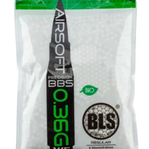 Carton de 20 sachets de 1 kg — Billes lourdes 0.36g  airsoft biodégradables BLS BIO – Sac de 1 kg - vue 1