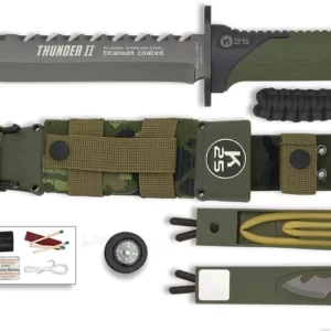 Couteau K25 Thunder II camo vert - vue 1