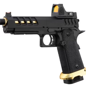 Lancer Tactical HERACLES Hi-Capa 5.1 Noir/Gold RMR - vue 1