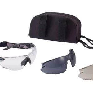 Lunettes BOLLE Combat Kit incolore avec deux écrans, harnais et housse - vue 1