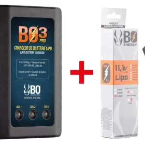 Pack batterie LiPo BO 11.1V Mini Tamiya ou T-Dean airsoft - vue 1