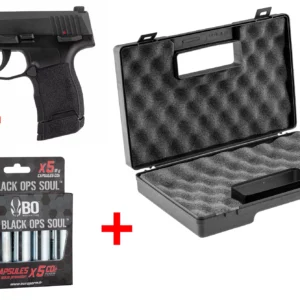 Pack SIG SAUER Pistolet airsoft CO2 P365 - vue 1