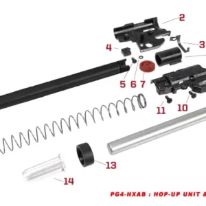 Pièces origine Bloc Hop-up et recoil rod série HX - vue 1