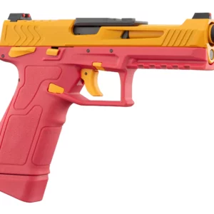 Pistolet GBB Lancer Tactical LTX Competition airsoft Rouge / Jaune - vue 1