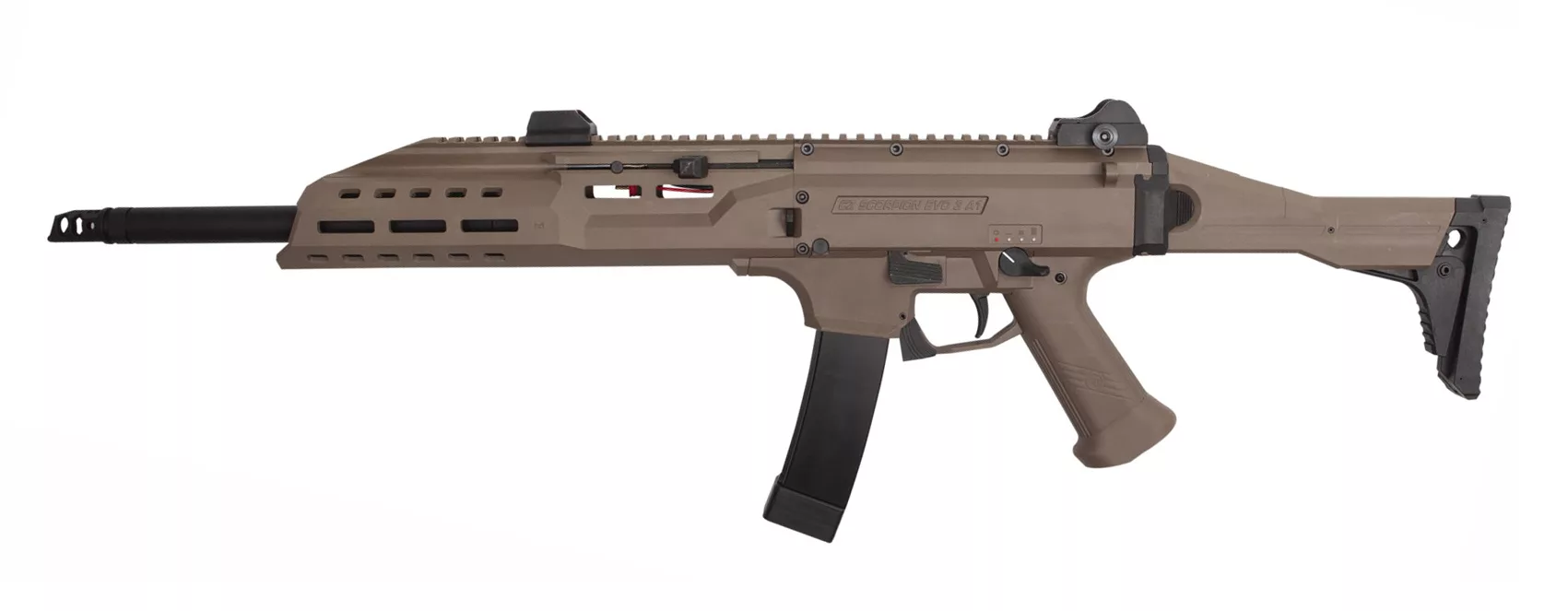 Réplique AEG Scorpion Evo 3 A1 Carbine FDE - vue 1