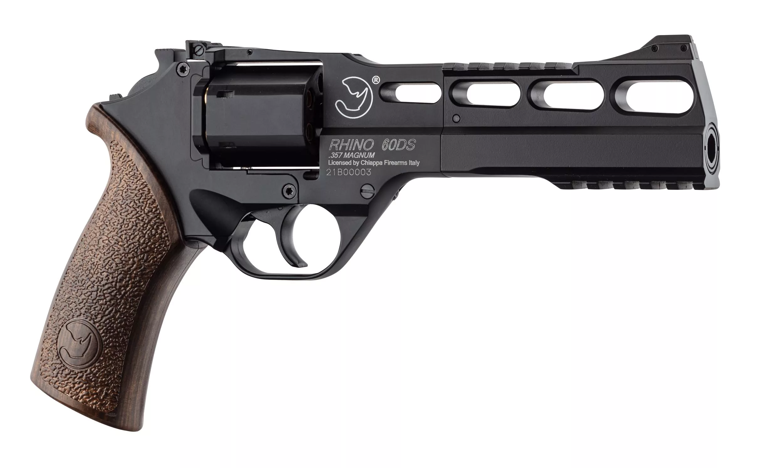 Réplique Airsoft revolver CO2 CHIAPPA RHINO 60DS black mat 0,95J - vue 1