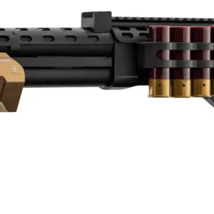 Réplique de fusil à pompe M870 Strike Industries noire et tan - vue 1