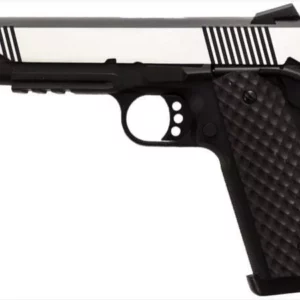 Réplique GBB 1911 MEU Rail Raven full metal gaz noir silver 1,0J - vue 1