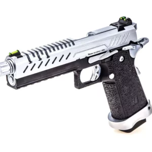 Réplique GBB gaz Hi-Capa 5.1 Noir / Chrome 1,0J - vue 1