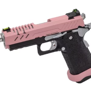 Réplique GBB gaz Vorsk Hi-Capa 3.8 PRO Noir / Rose 1,0J - vue 1